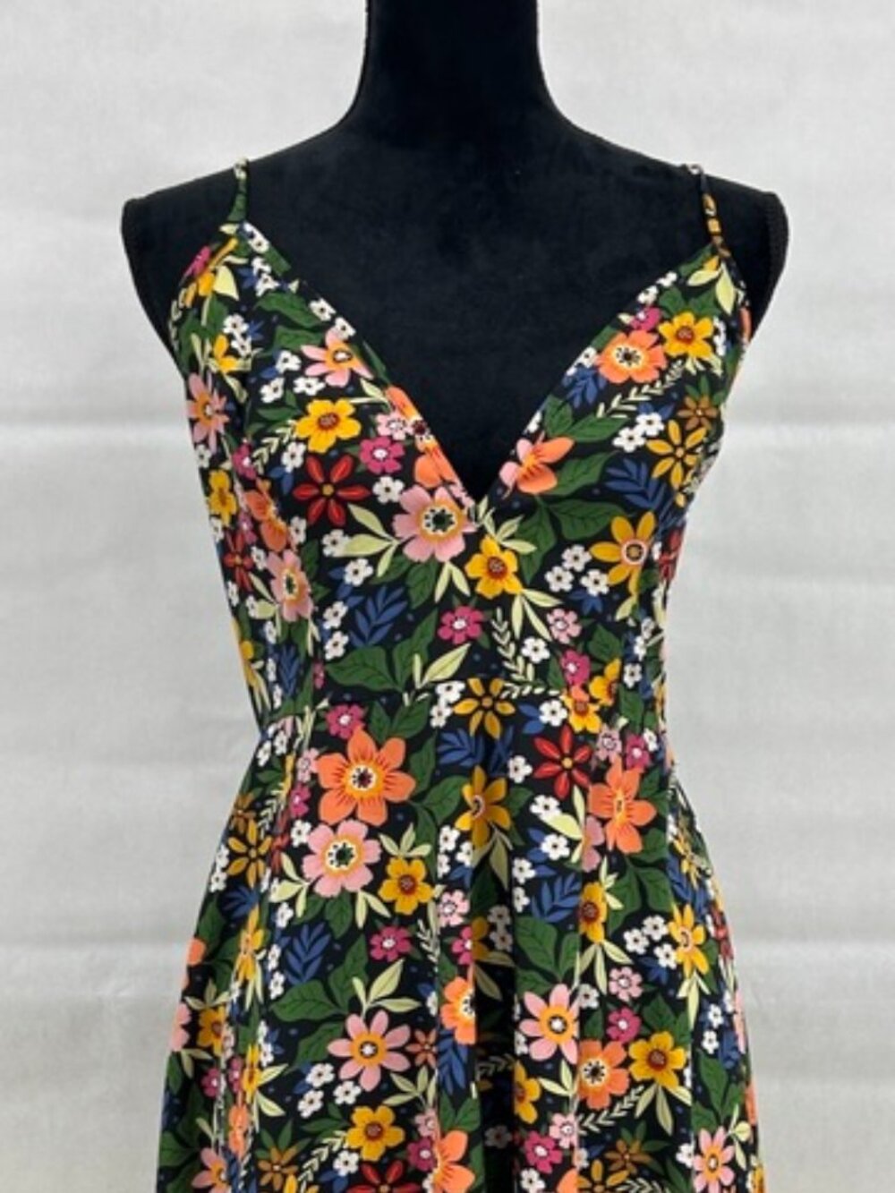 1XL Coquette Y2K Floral Sundress Open Back Tie Waist Mini Dress Cottagecore Boho
